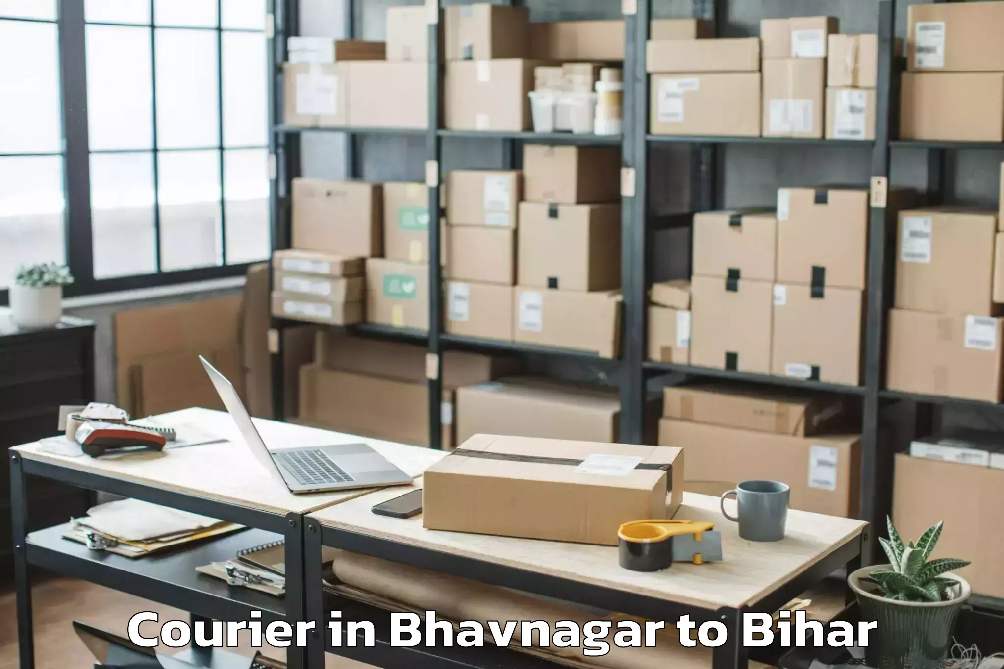 Book Bhavnagar to Rajaun Courier Online